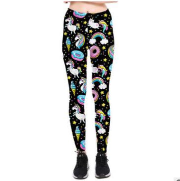 Sweet Unicorn Printed Leggings