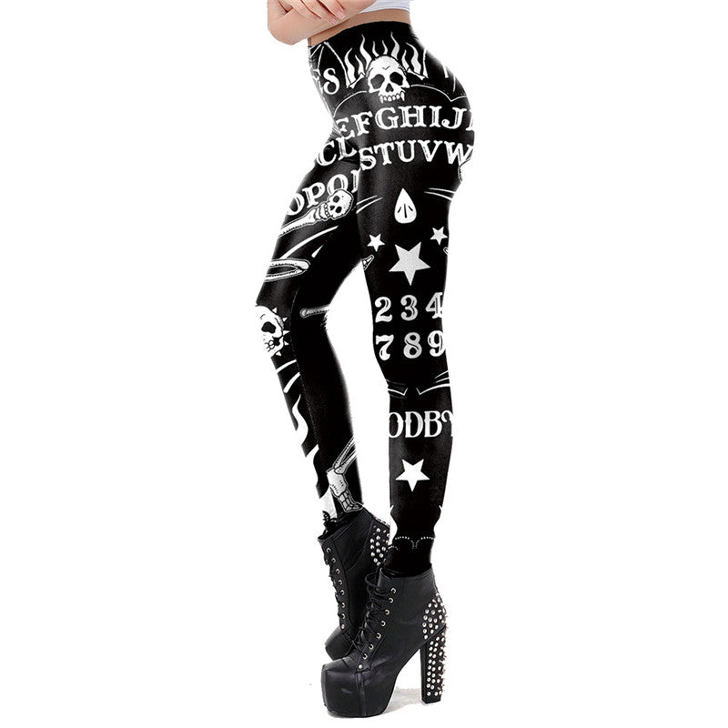 Stylish Personalized Retro Skull Fashion Leggings