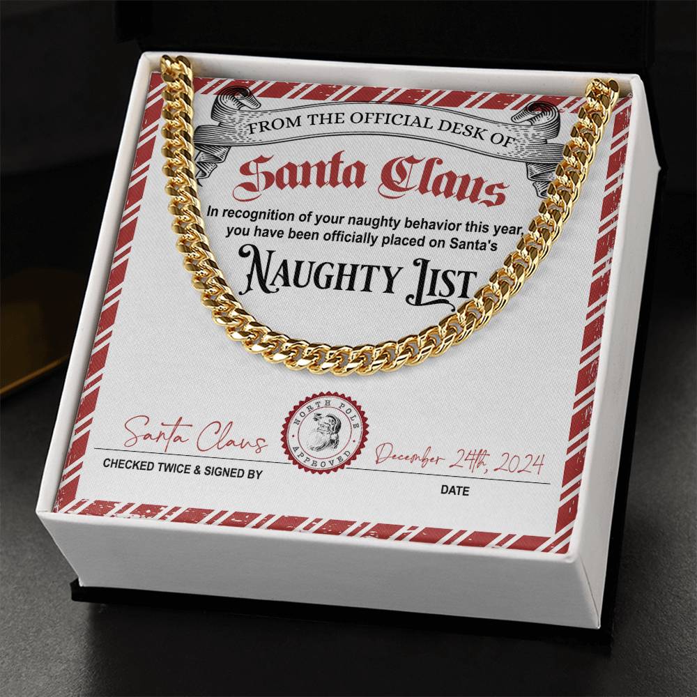 Naughty List-Naughty Behavior-Cuban Chain