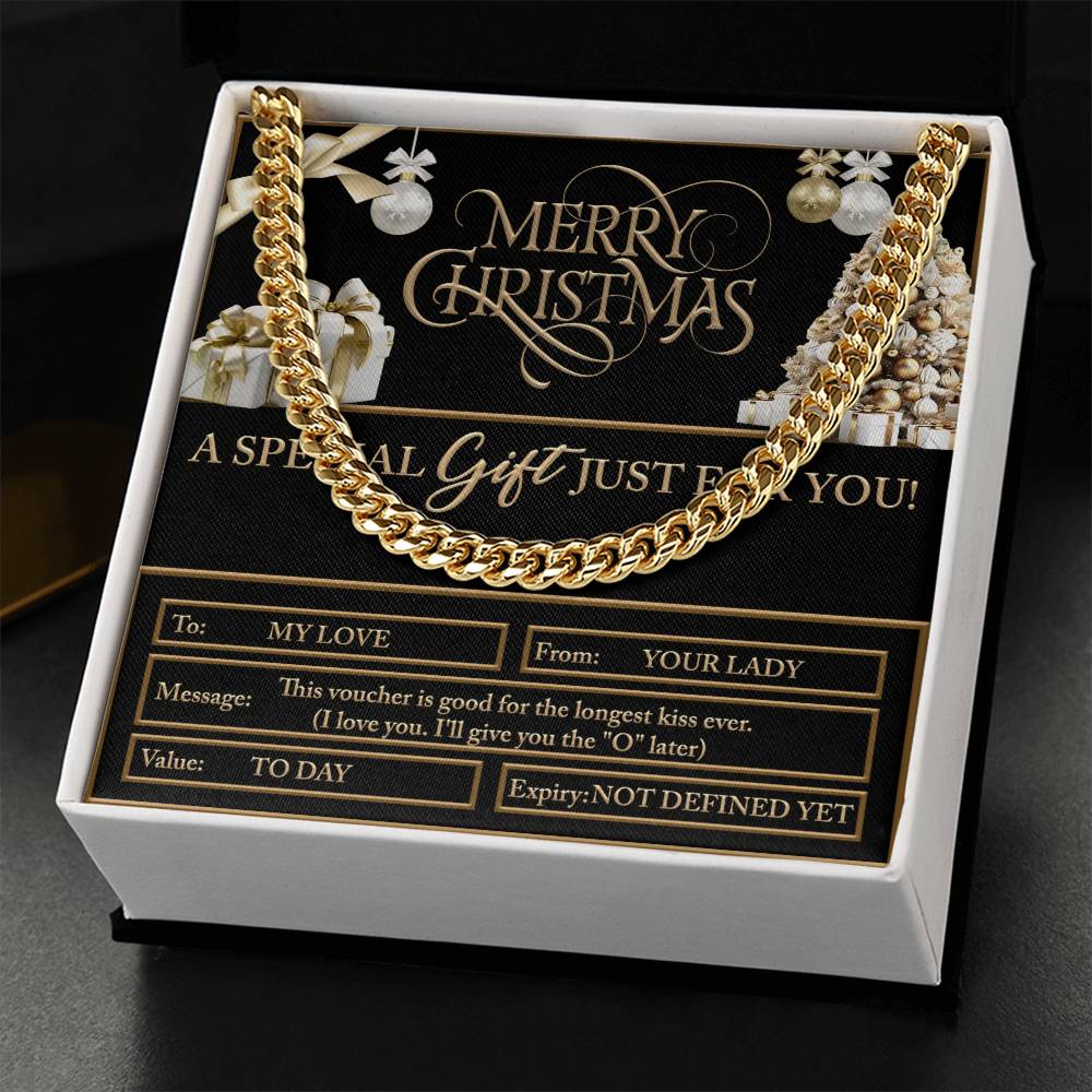 My Man-Christmas Voucher-Cuban Chain