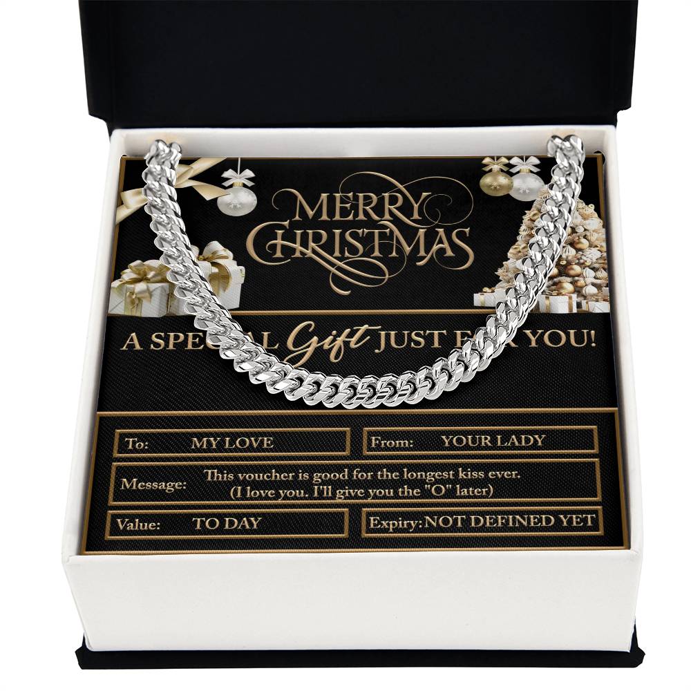 My Man-Christmas Voucher-Cuban Chain