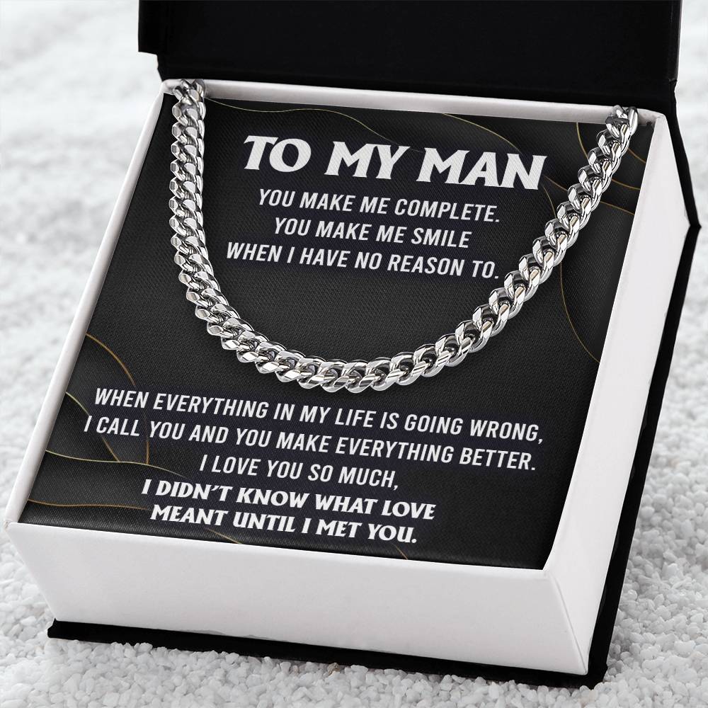 Soulmate Gifts for Women Men, Anniversary Valentine's Gift for Soulmate, Cuban Chain Necklace For Husband From Wife, Birthday Gifts For Husband From Wife, Birthday Gifts For Soulmate, Boyfriend Birthday Gift Ideas