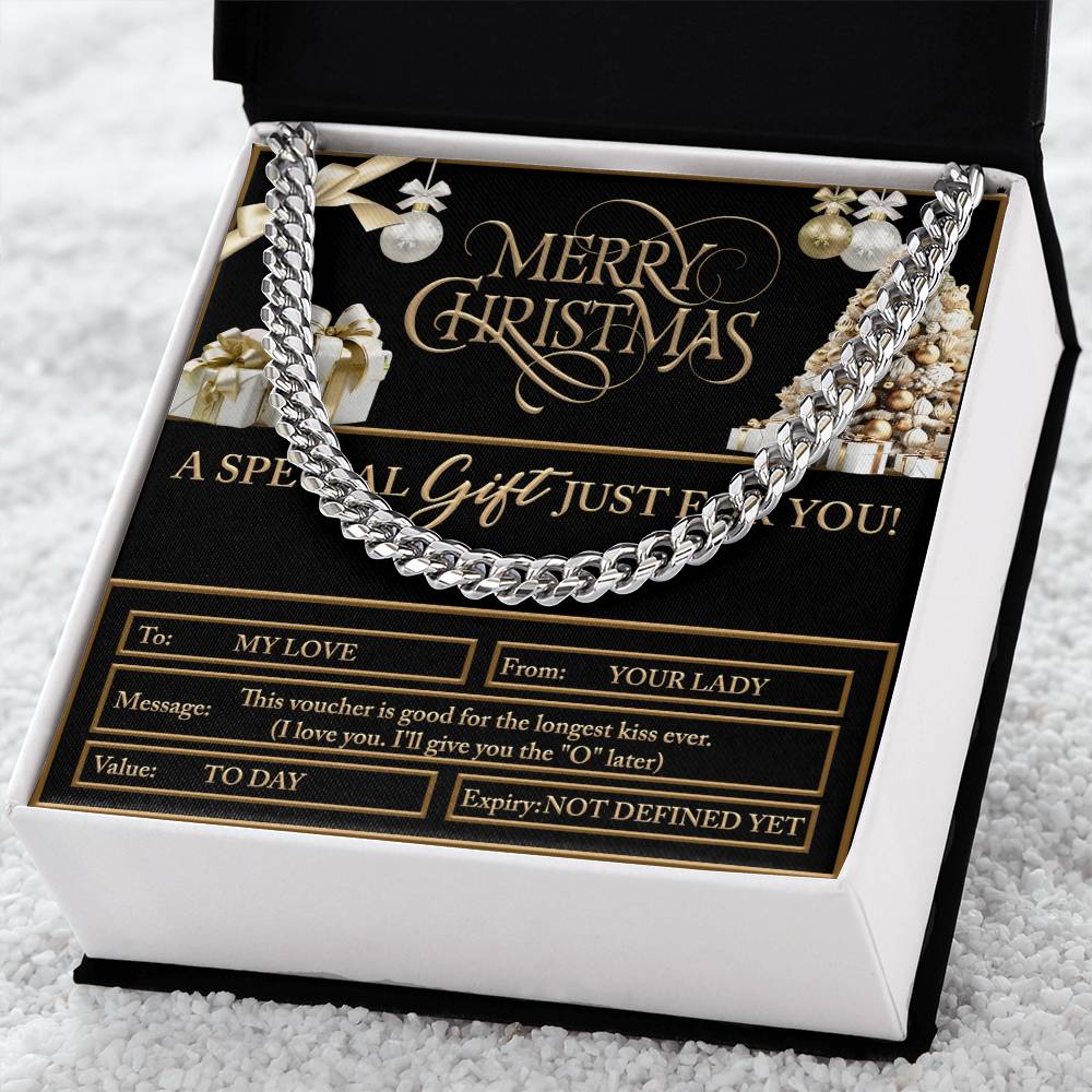 My Man-Christmas Voucher-Cuban Chain