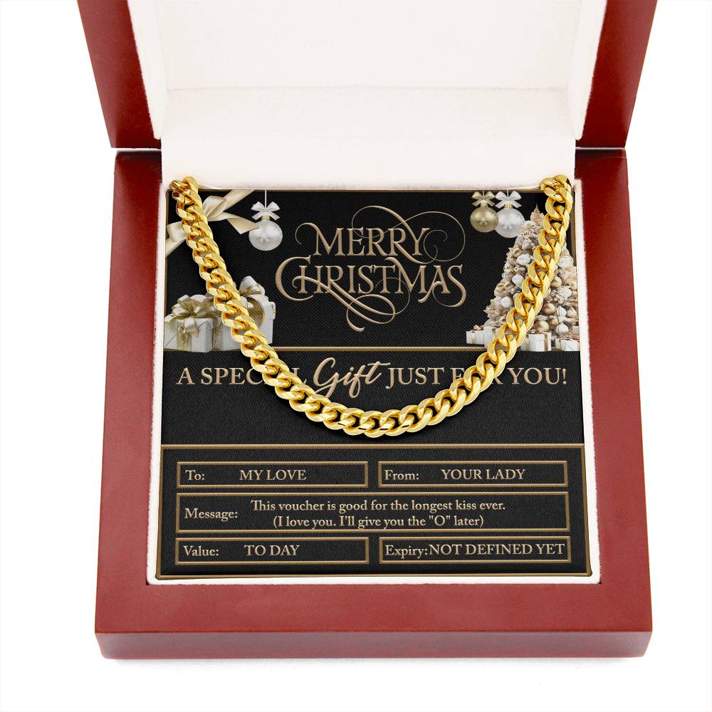 My Man-Christmas Voucher-Cuban Chain