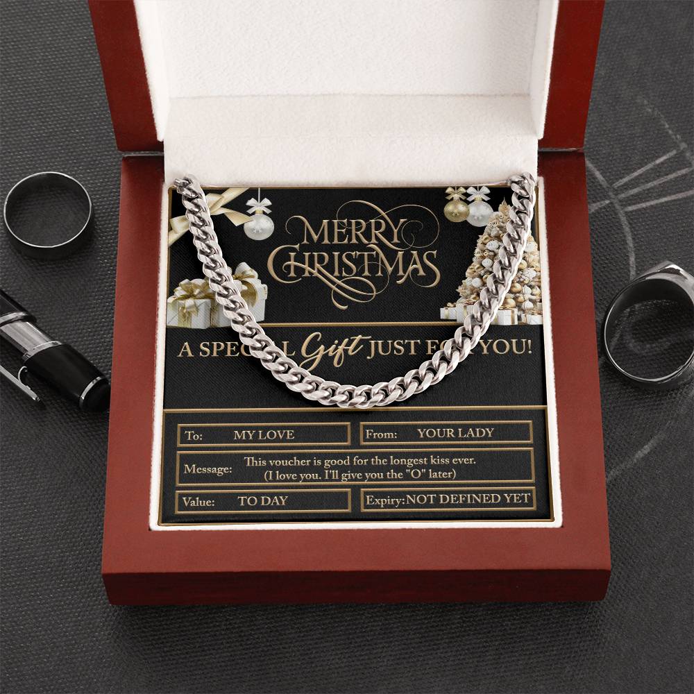 My Man-Christmas Voucher-Cuban Chain