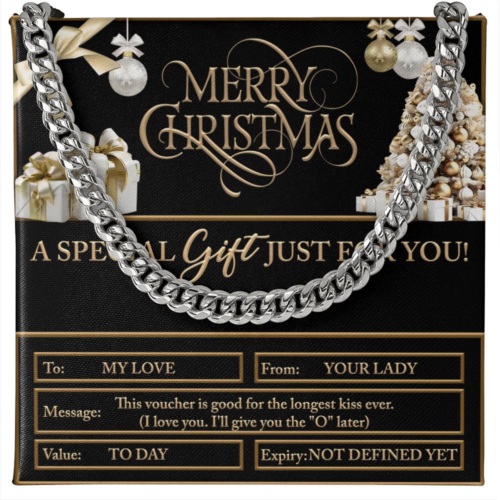 My Man-Christmas Voucher-Cuban Chain