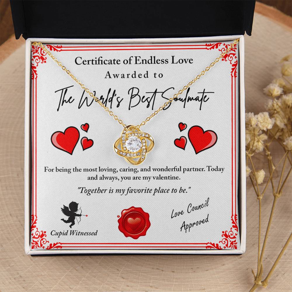 Love Certificate Awarded - Cupid Witnessed