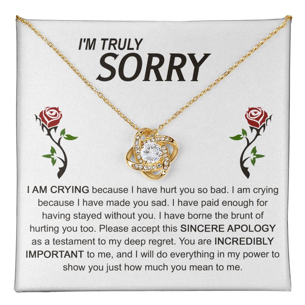 Sorry - Made You Sad, accept this sincere apology, you are important to me