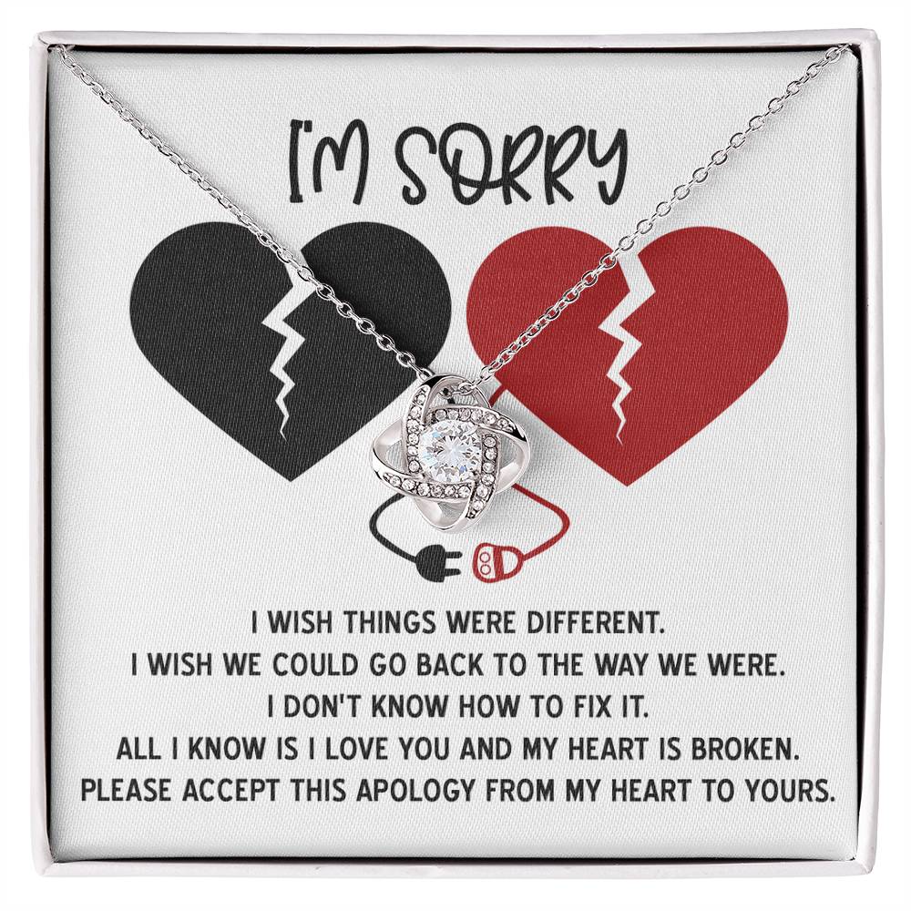 Sorry - Heart Is Broken, please accept this apology from my heart to yours