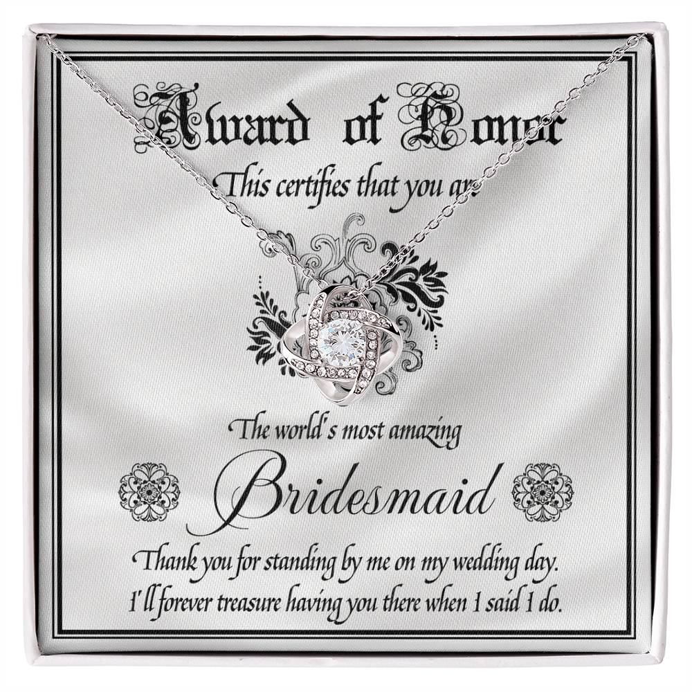 Bridesmaid-Award Of Honor