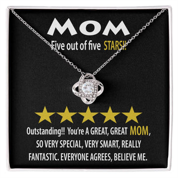 To My MOM, Outstanding! Five out of five STARS! A great MOM so special very smart, really fantastic, everyone agrees, believe me