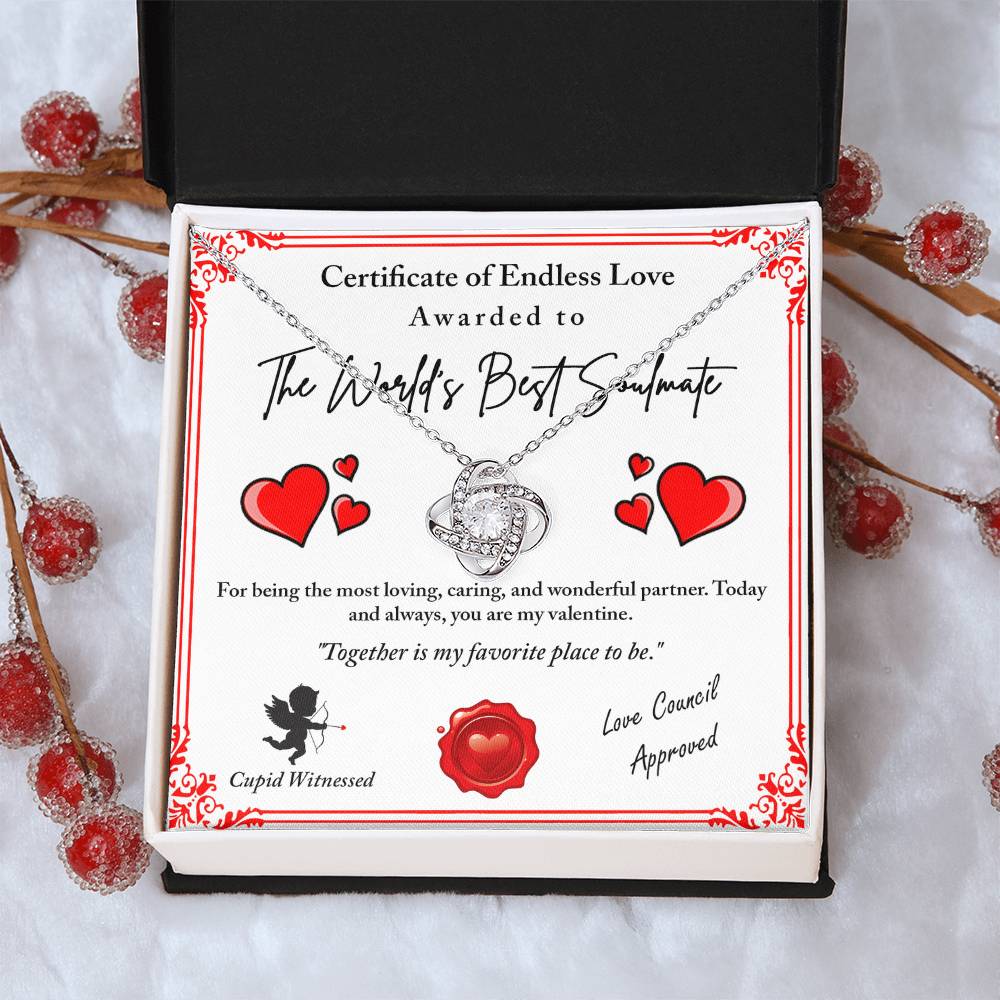 Love Certificate Awarded - Cupid Witnessed