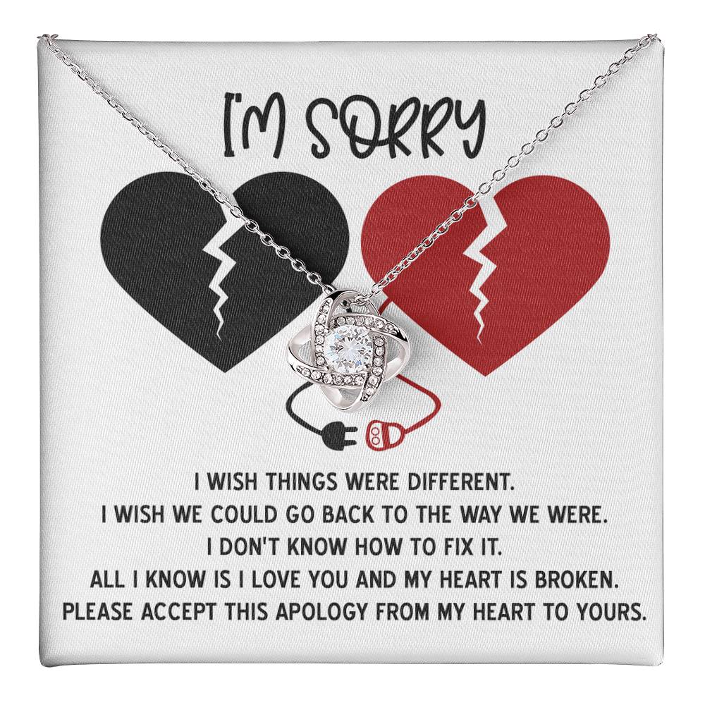 Sorry - Heart Is Broken, please accept this apology from my heart to yours