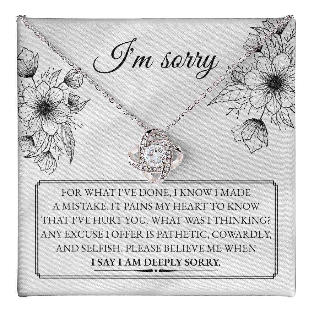 Sorry - Made A Mistake, any excuse I offer is pathetic, cowardly and selfish, I am deeply sorry