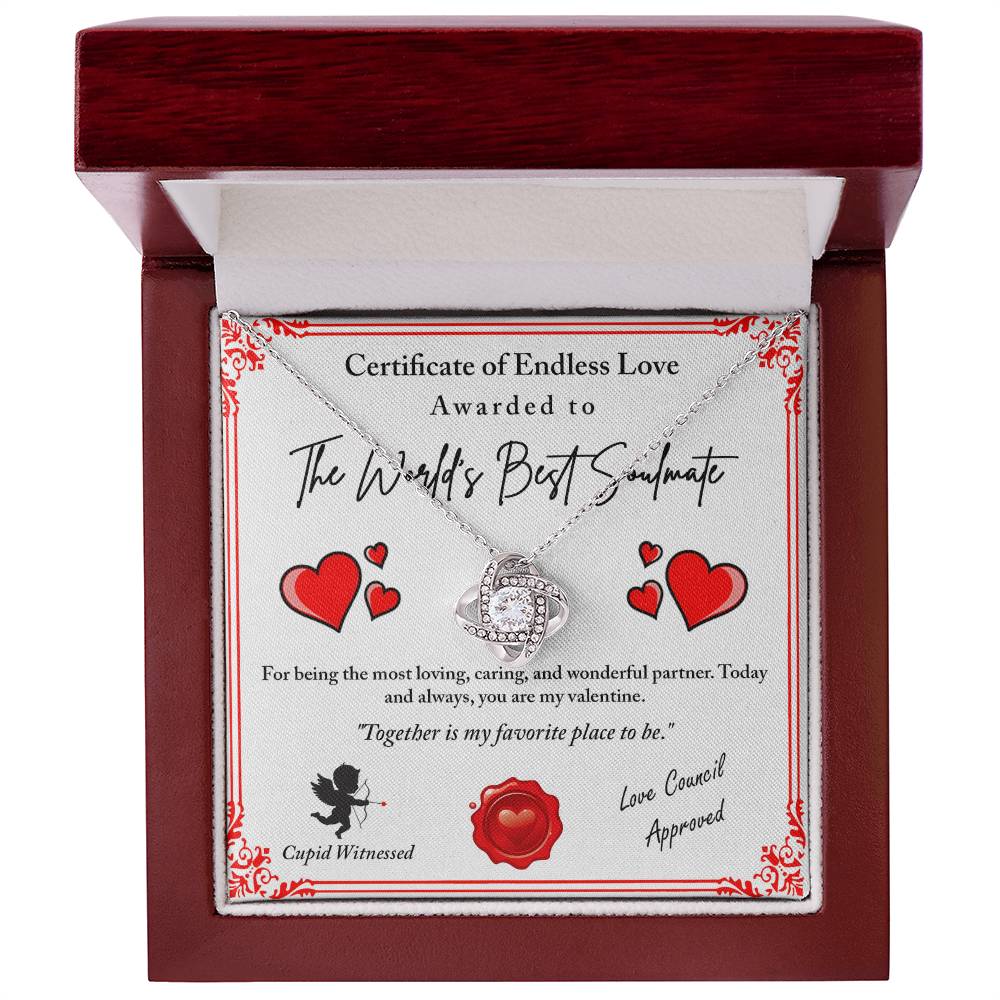 Love Certificate Awarded - Cupid Witnessed