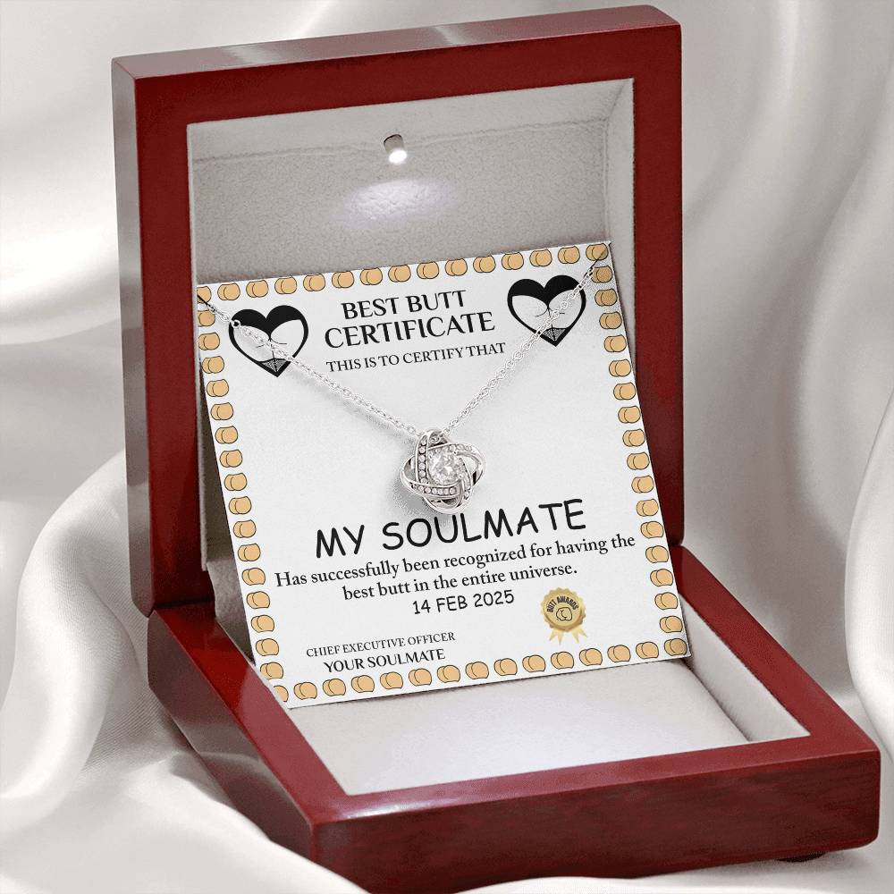 To My Soulmate Best Butt Certificate - Best Butt