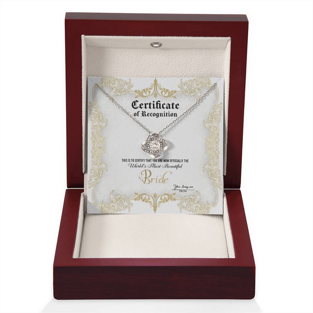 Bride-Certificate Of Achievement