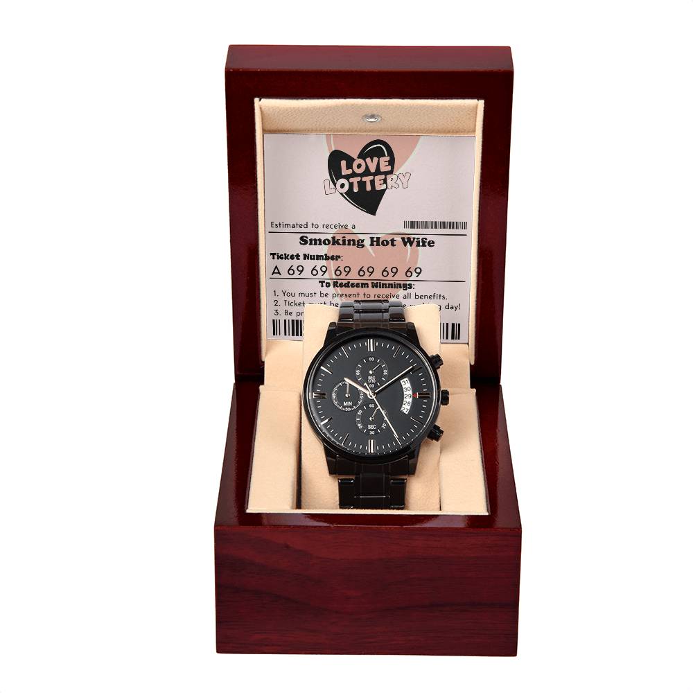 Husband-Jackpot Winner-Metal Chronograph Watch