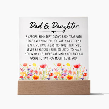 Printed Acrylic Square-Father and Daughter_Acrylic Square Acrylic Sq