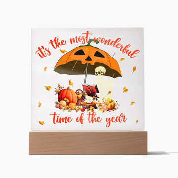 Halloween Decorative Plaque Its the Most Wonderful Time Of The Year, Party, celebration, gift ideas, my soulmate, acrylic