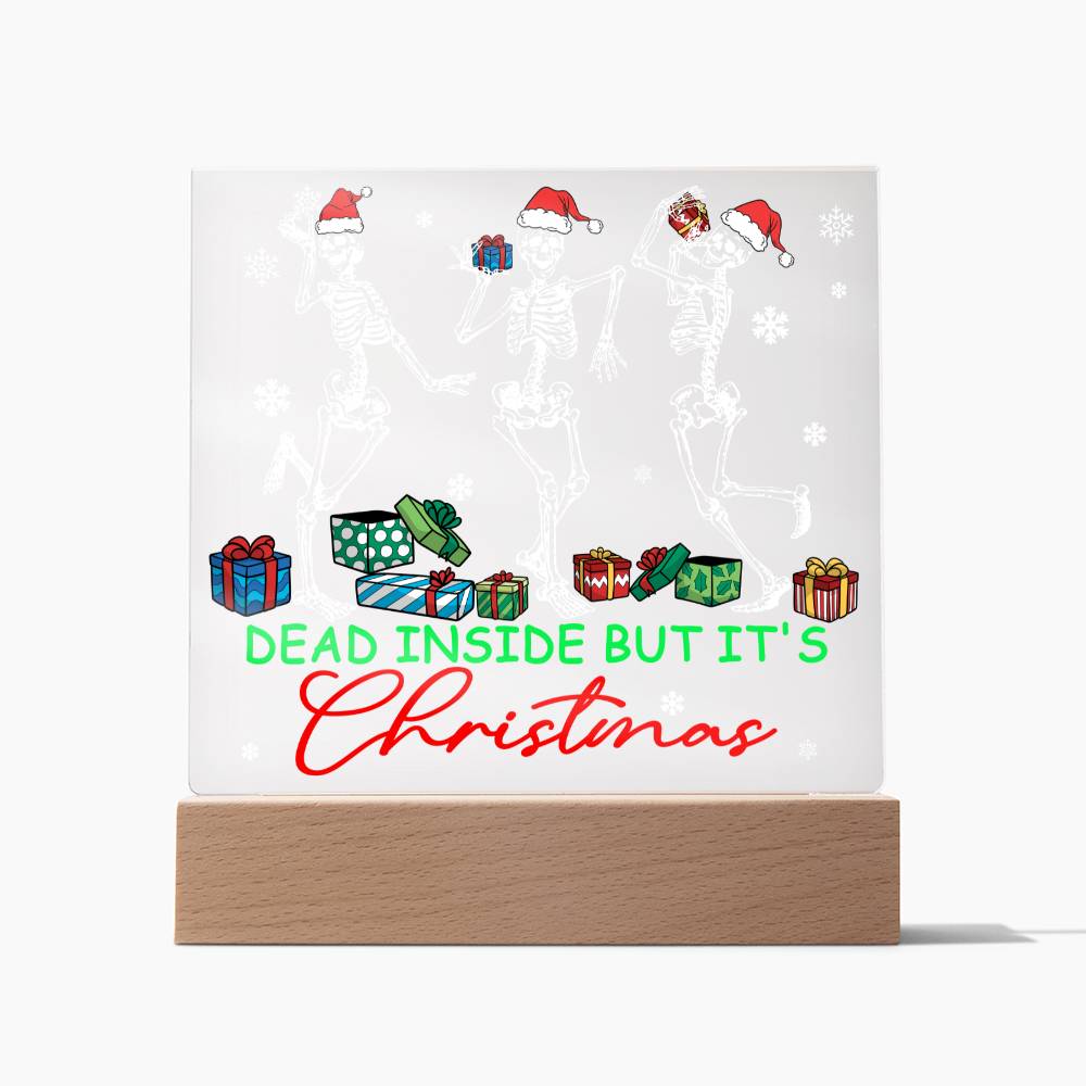 Dead Inside but it's Christmas, gift ideas, graduation, holiday greetings, xmas, new year, season greetings, thanksgiving