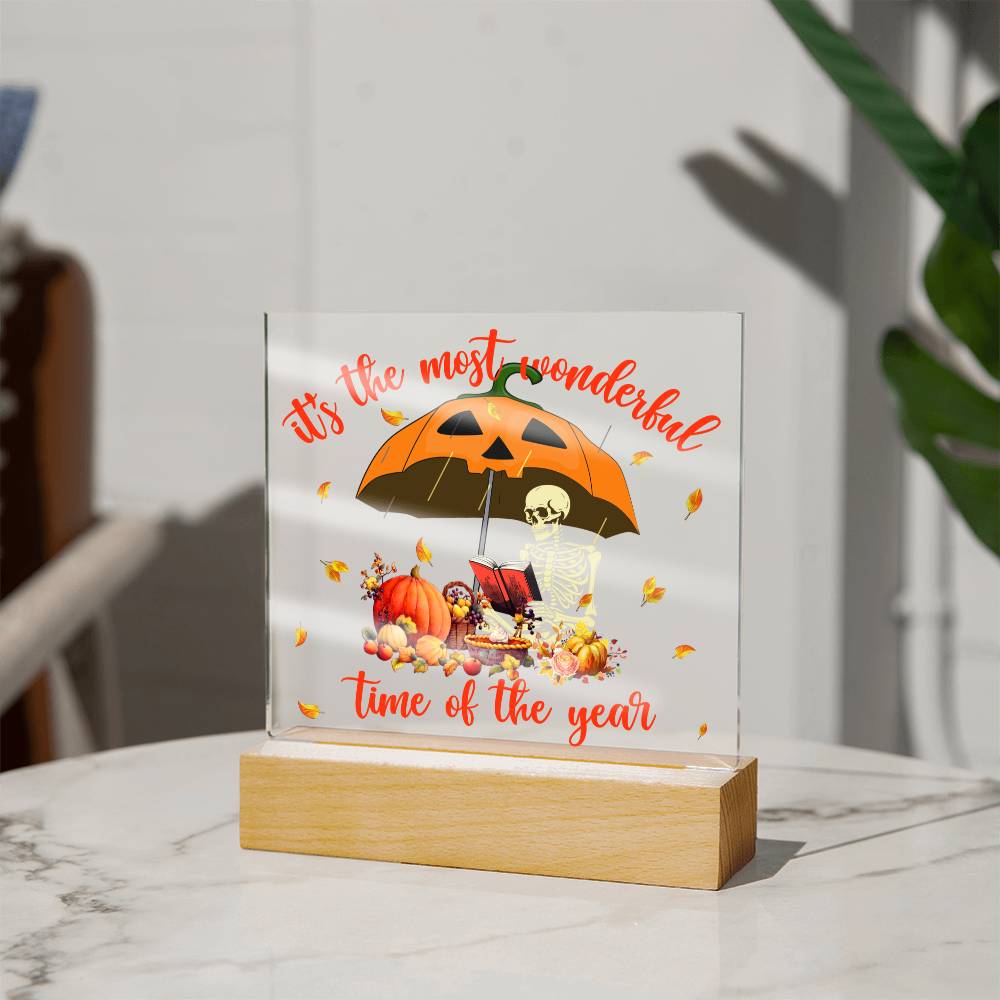 Halloween Decorative Plaque Its the Most Wonderful Time Of The Year, Party, celebration, gift ideas, my soulmate, acrylic