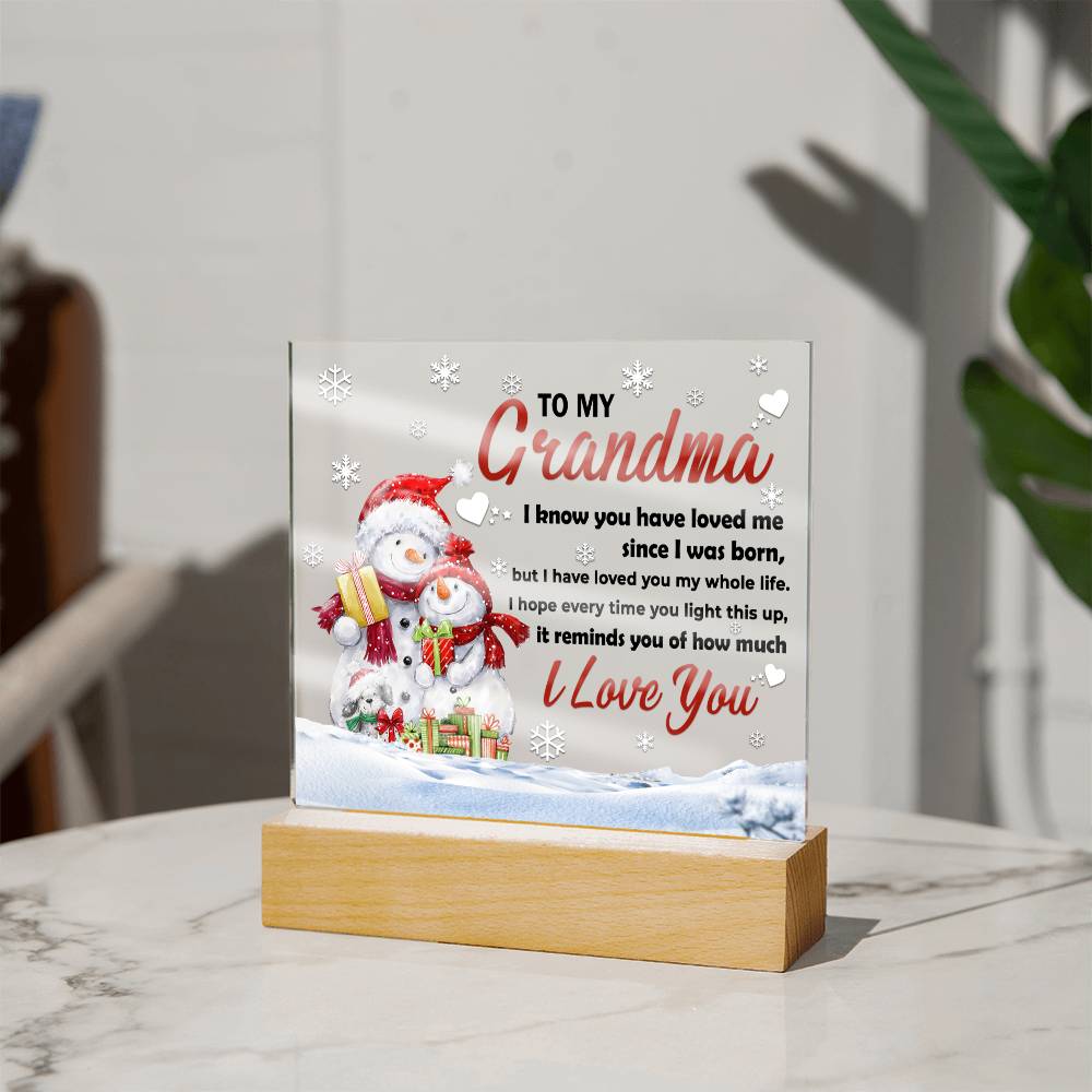 Christmas Gift Ideas To My Grandma,  Xmas, Acrylic plaques, Acrylic decorative plaques, seasons greetings, new year, thanksgiving