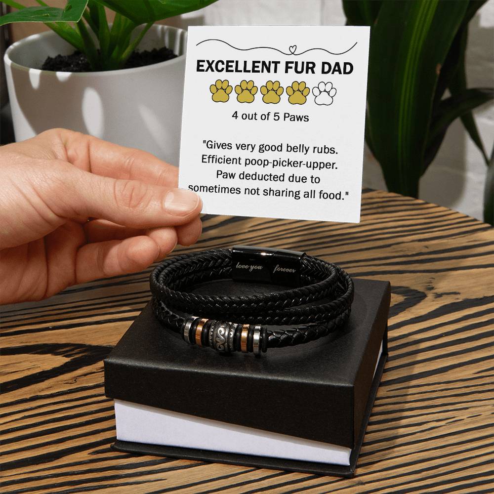 Fur Dad-Sharing All Food-Bracelet Love You Forever Bracelet