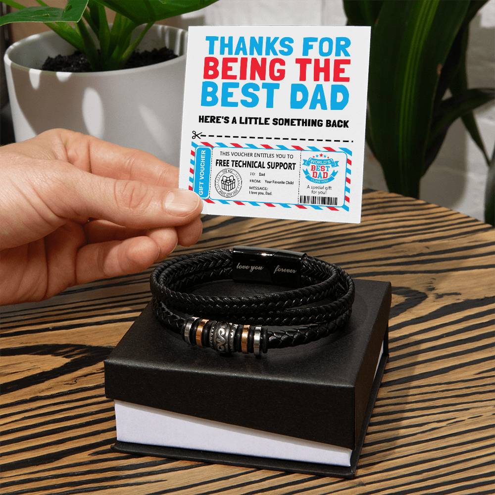 Dad-Gift Voucher-Bracelet Love You Forever Bracelet