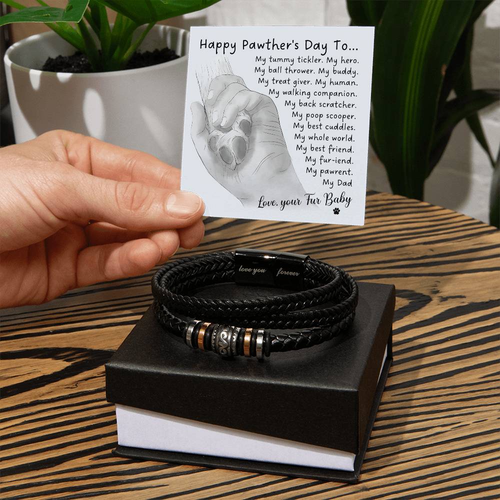 Fur Dad-My Whole World-Bracelet Love You Forever Bracelet