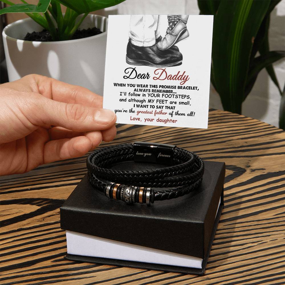 Dad-Promise Bracelet from your daughter