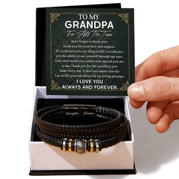 Grandpa-Thank You-Bracelet Love You Forever Bracelet