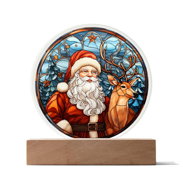 Santa with Reindeer, xmas, Christmas, ho ho ho, thanksgiving, gift ideas