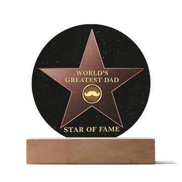 The Star of Fame Award to the World's Greatest Dad