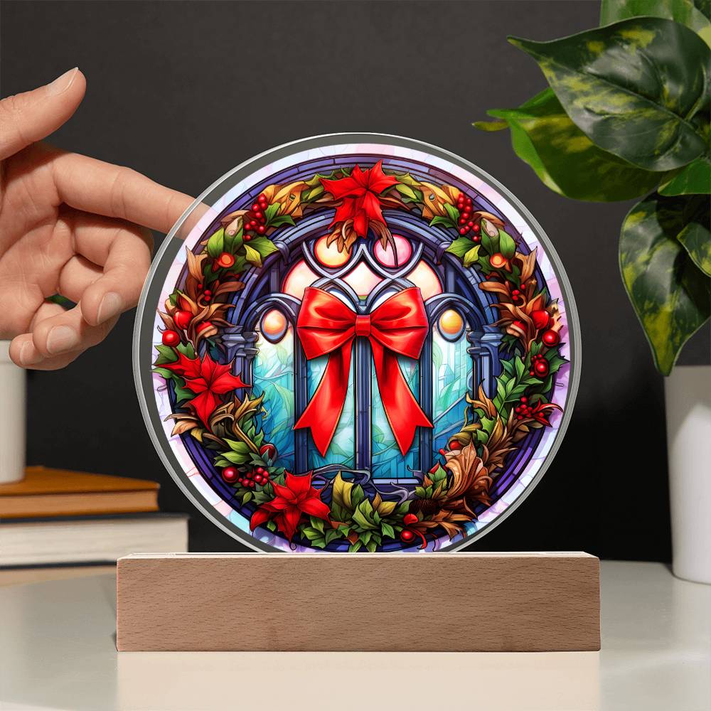 3D Acrylic﻿ Painting Decorative Plaque Christmas Wreath Gift Ideas For Family Colleagues Friends Neighbours