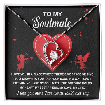 To My Soulmate Necklace Women Men Anniversary Valentine To Wife From Husband Birthday Gift Ideas Wedding New Baby