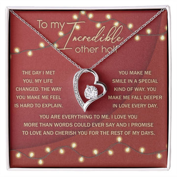 To My The Other Half, Soulmate Gifts for Women Men, Anniversary Valentine Gift for Soulmate, My Soulmate Necklace, Necklace For Wife From Husband, Birthday Gifts For Wife, Birthday Gifts For Soulmate, Wife Birthday Gift Ideas, Wedding, New Baby