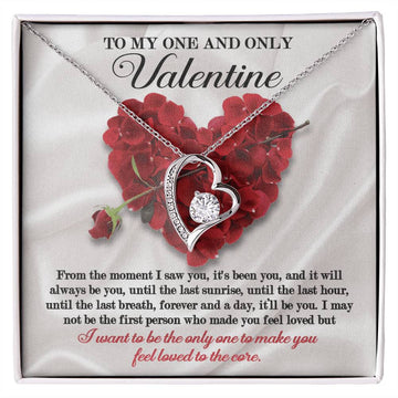 To My One And Only Valentine, Soulmate Gifts for Women Men, Anniversary Valentine Gift for Soulmate, Necklace For Wife From Husband, Birthday Gifts For Wife, Birthday Gifts For Soulmate, Wife Birthday Gift Ideas