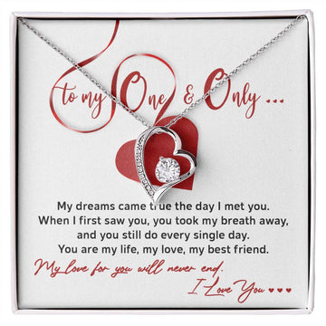 To My One And Only Soulmate Necklace Women Men Anniversary Valentine To Wife From Husband Birthday Gift Ideas Wedding New Baby