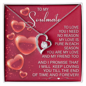 To My My Soulmate, Keep Loving You Till End Of Time, Soulmate Gifts for Women Men, Anniversary Valentine Gift for Soulmate, Necklace For Wife From Husband, Birthday Gifts For Wife, Birthday Gifts For Soulmate, Wife Birthday Gift Ideas, Wedding, New Baby