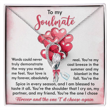 To My Soulmate I Choose You Forever, Soulmate Gifts for Women Men, Anniversary Valentine Gift for Soulmate, Necklace For Wife From Husband, Soulmate Gifts, Birthday Gifts For Wife, Birthday Gifts For Soulmate, Wife Birthday Gift Ideas, Wedding, New Baby