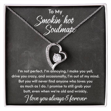 My Smoking Hot Soulmate Necklace, Soulmate Gifts for Women Men, Anniversary Valentine Gift for Soulmate, Necklace For Wife From Husband, Soulmate Gifts, Birthday Gifts For Wife, Birthday Gifts For Soulmate, Wife Birthday Gift Ideas, Wedding, New Baby