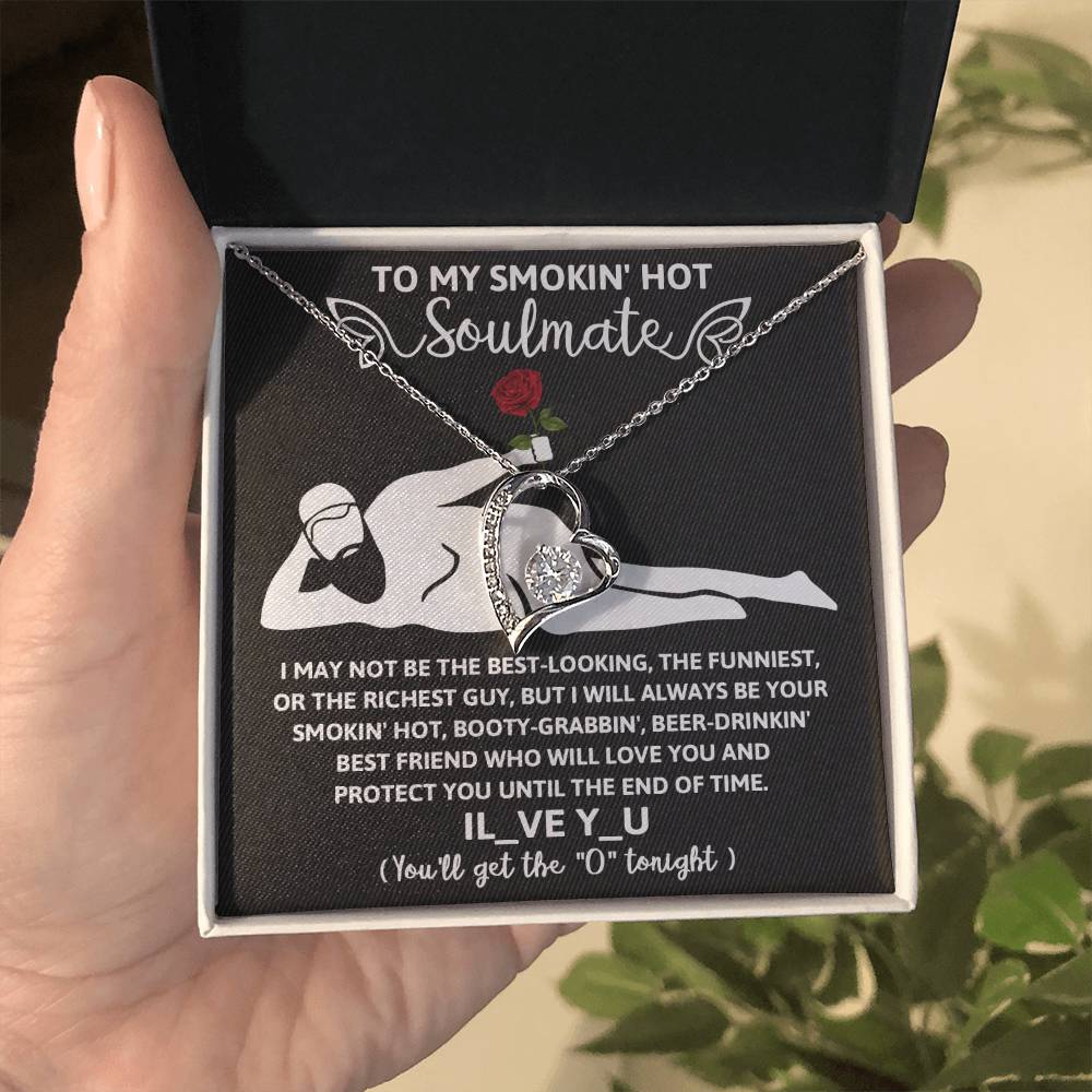 Funny Naughty Message To My Hot Smoking Soulmate Necklace Women Men Anniversary Valentine To Wife From Husband Birthday Gift Ideas Wedding New Baby