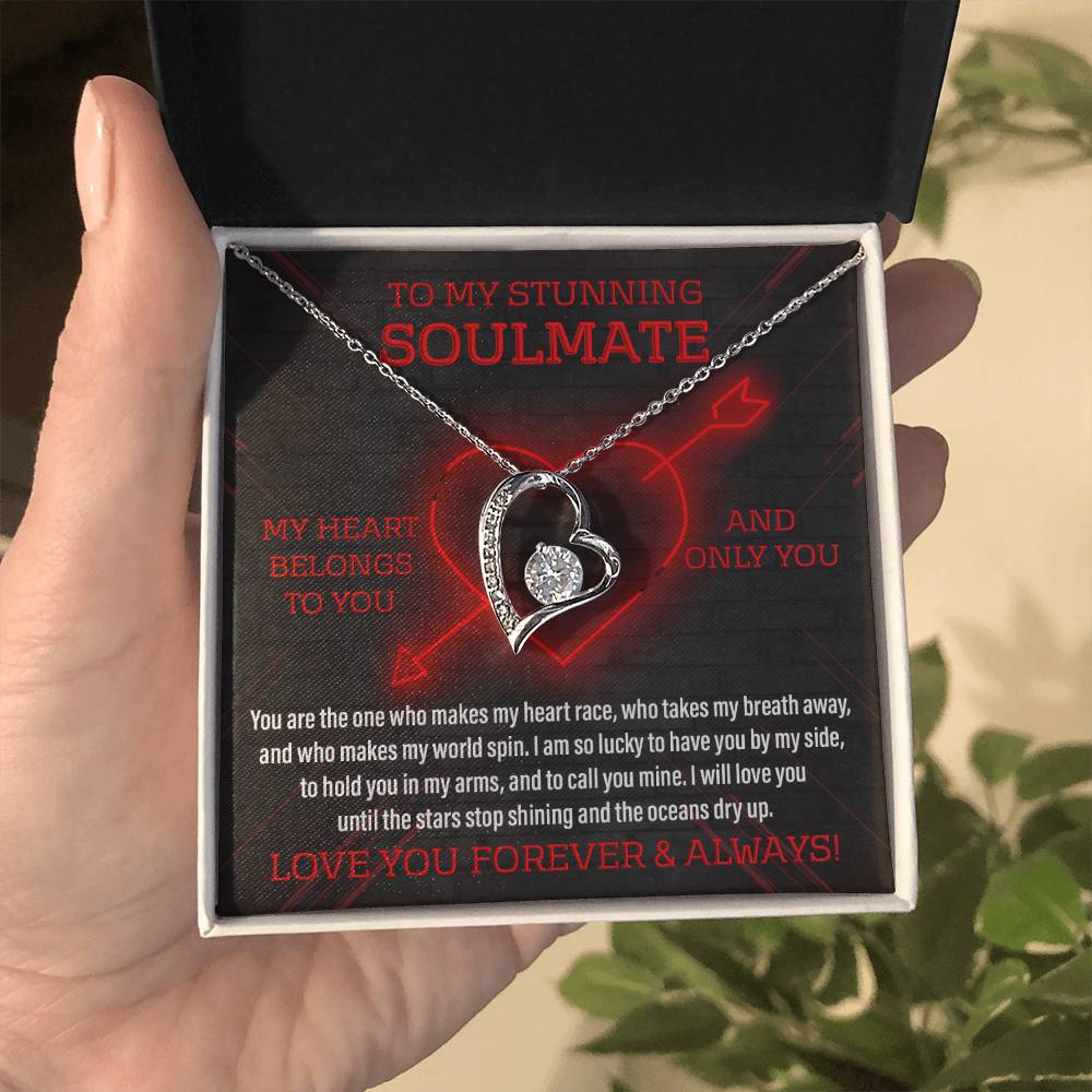 To My Stunning Soulmate My Heart Belongs to You Gifts for Women Men Anniversary Valentine For Wife From Husband Birthday Gift Ideas Wedding New Baby