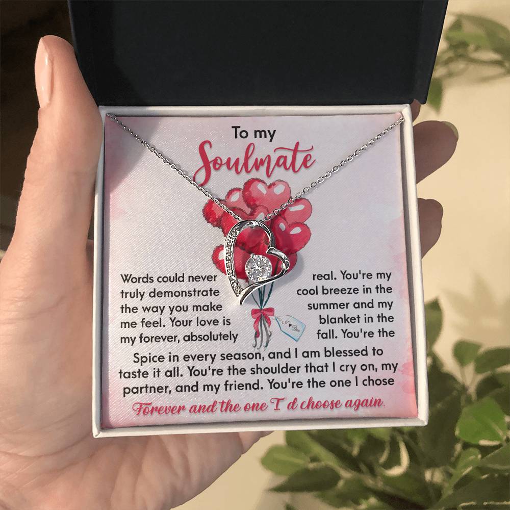 To My Soulmate I Choose You Forever, Soulmate Gifts for Women Men, Anniversary Valentine Gift for Soulmate, Necklace For Wife From Husband, Soulmate Gifts, Birthday Gifts For Wife, Birthday Gifts For Soulmate, Wife Birthday Gift Ideas, Wedding, New Baby