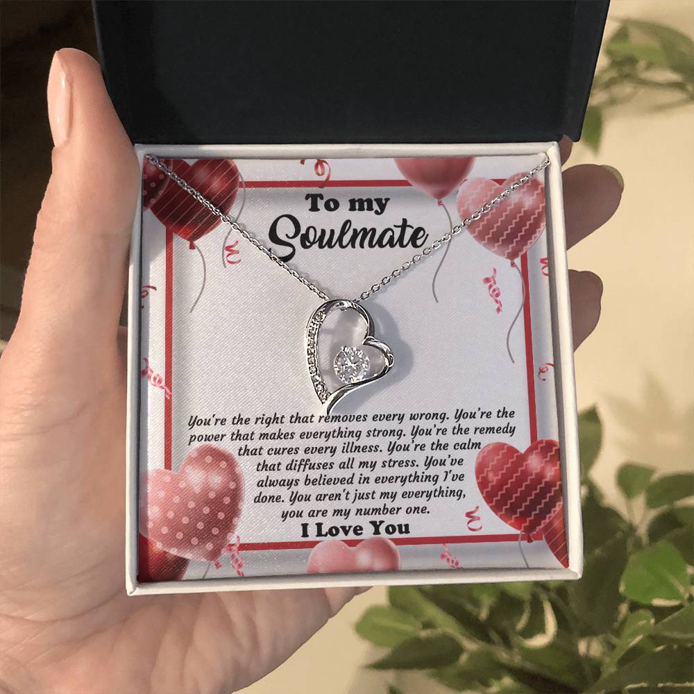 To My Soulmate Necklace You Are My Number One Women Men Anniversary Valentine To Wife From Husband Birthday Gift Ideas Wedding New Baby