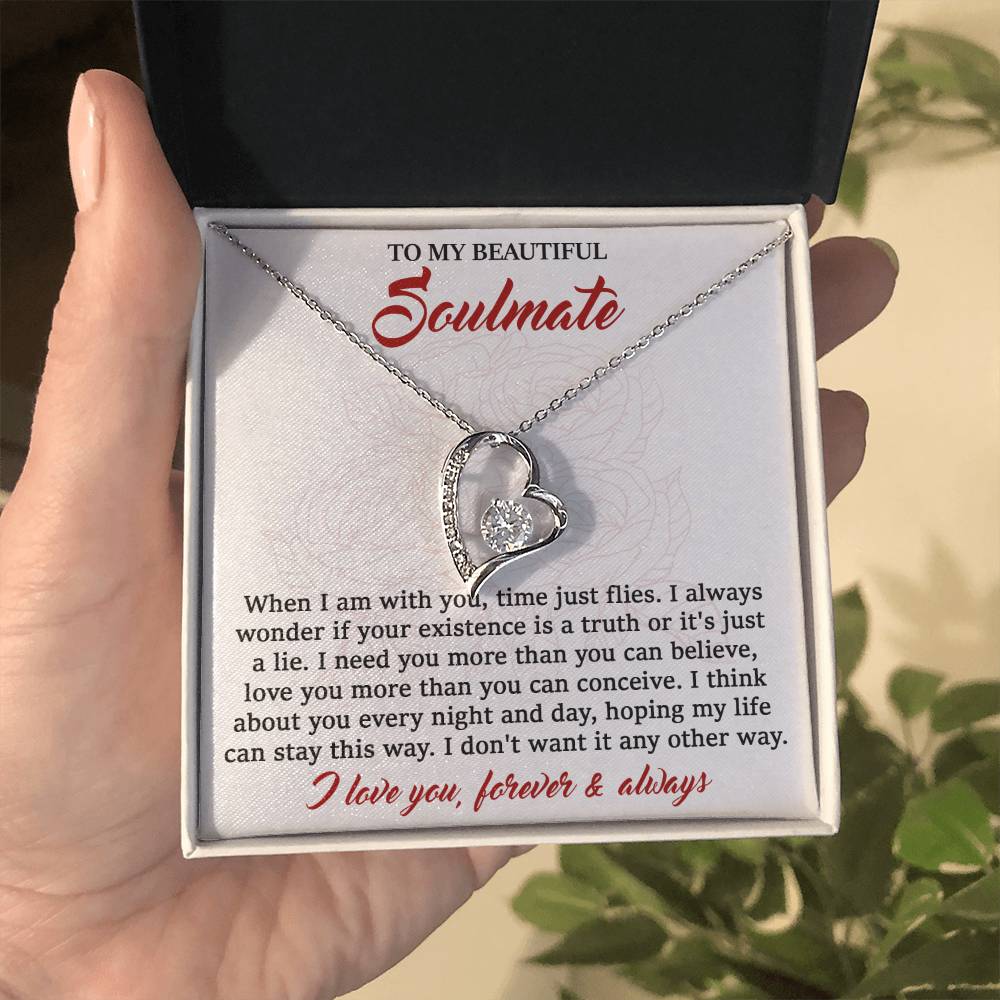 To My Beautiful Soulmate, I Need You More, Soulmate Gifts for Women Men, Anniversary Valentine Gift for Soulmate, Necklace For Wife From Husband, Birthday Gifts For Wife, Birthday Gifts For Soulmate, Wife Birthday Gift Ideas, Wedding, New Baby