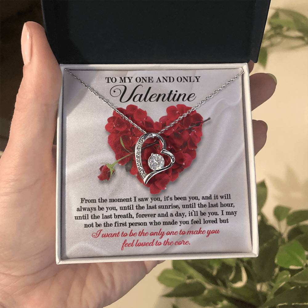 To My One And Only Valentine, Soulmate Gifts for Women Men, Anniversary Valentine Gift for Soulmate, Necklace For Wife From Husband, Birthday Gifts For Wife, Birthday Gifts For Soulmate, Wife Birthday Gift Ideas