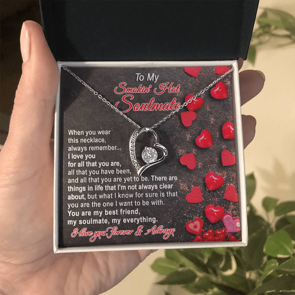 My Smoking Hot Soulmate Forever Necklace, Soulmate Gifts for Women Men, Anniversary Valentine Gift for Soulmate, Necklace For Wife From Husband, Birthday Gifts For Wife, Birthday Gifts For Soulmate, Wife Birthday Gift Ideas, Wedding, New Baby