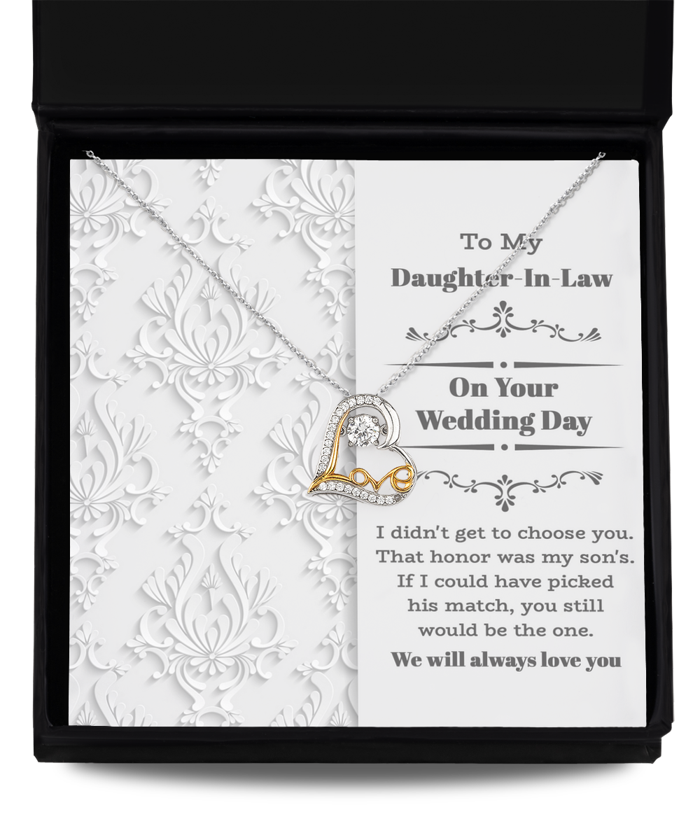 To My Dauther In Law on your wedding day